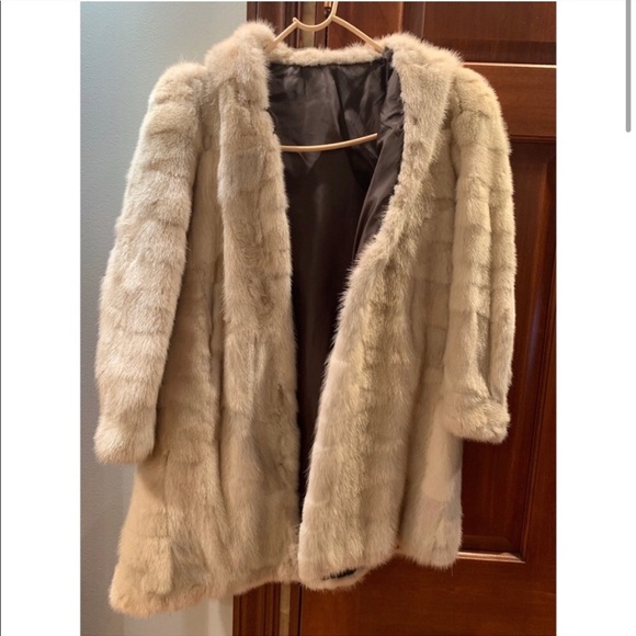 Other - Girls Hooded Mink Fur Coat
